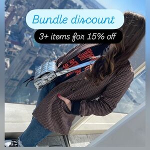 3+ items 15% off ALREADY DISCOUNTED PRICES $